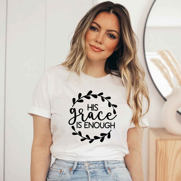 His Grace Is Enough Short Sleeve Graphic Tee