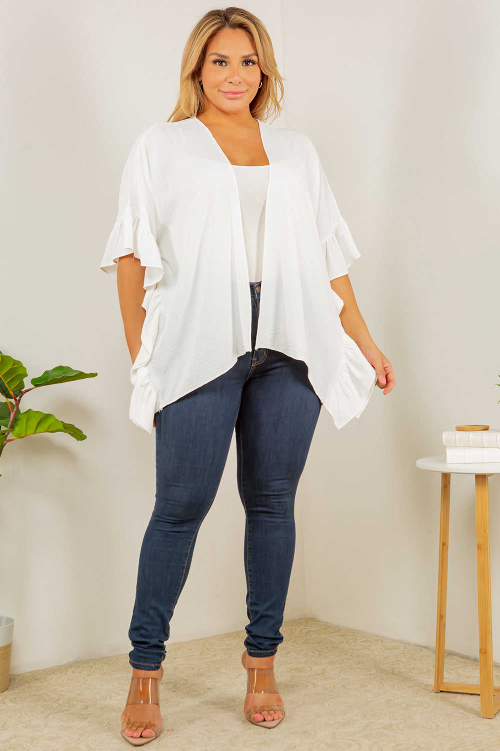 Spin USA Ruffle Cardigan