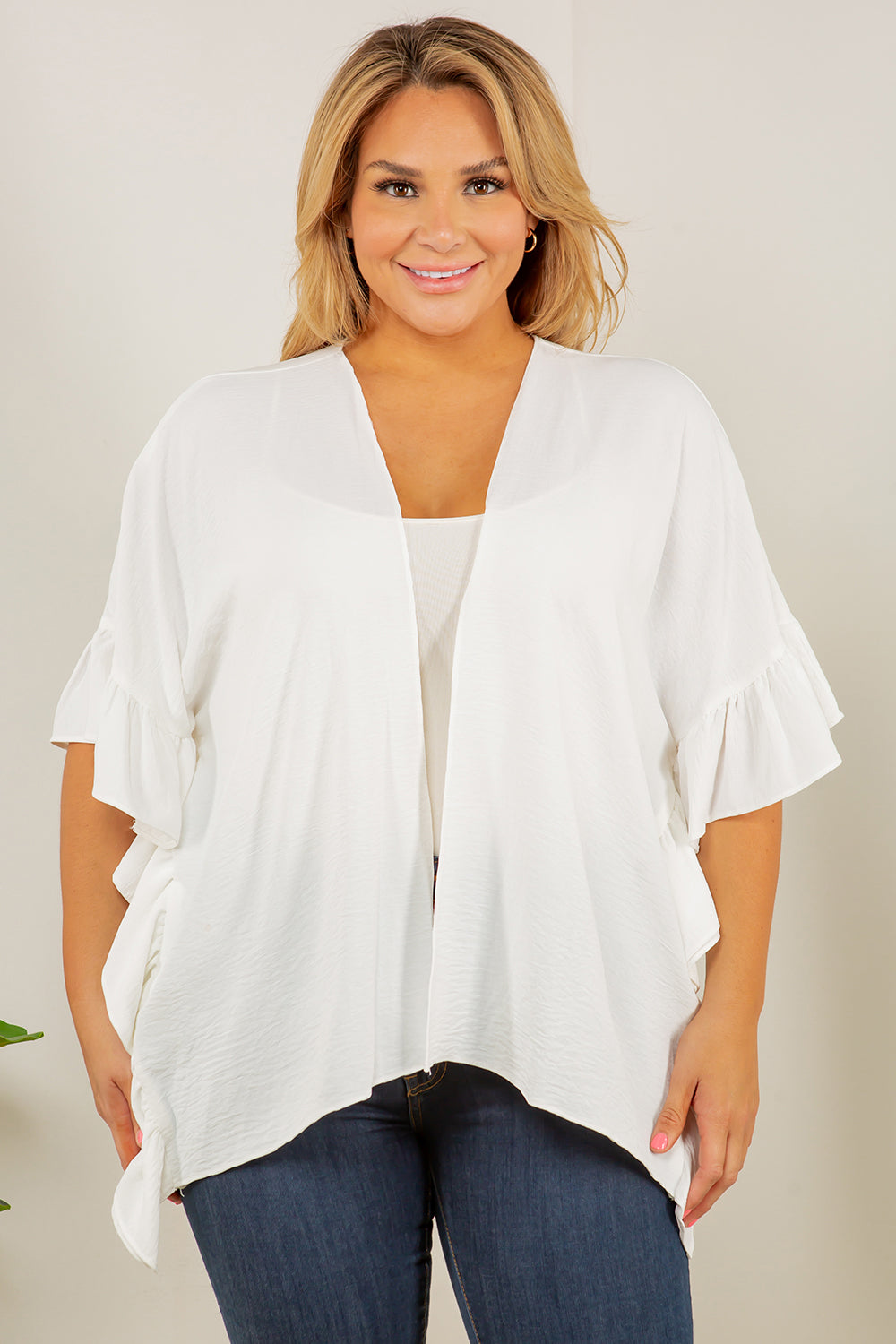 Spin USA Ruffle Cardigan