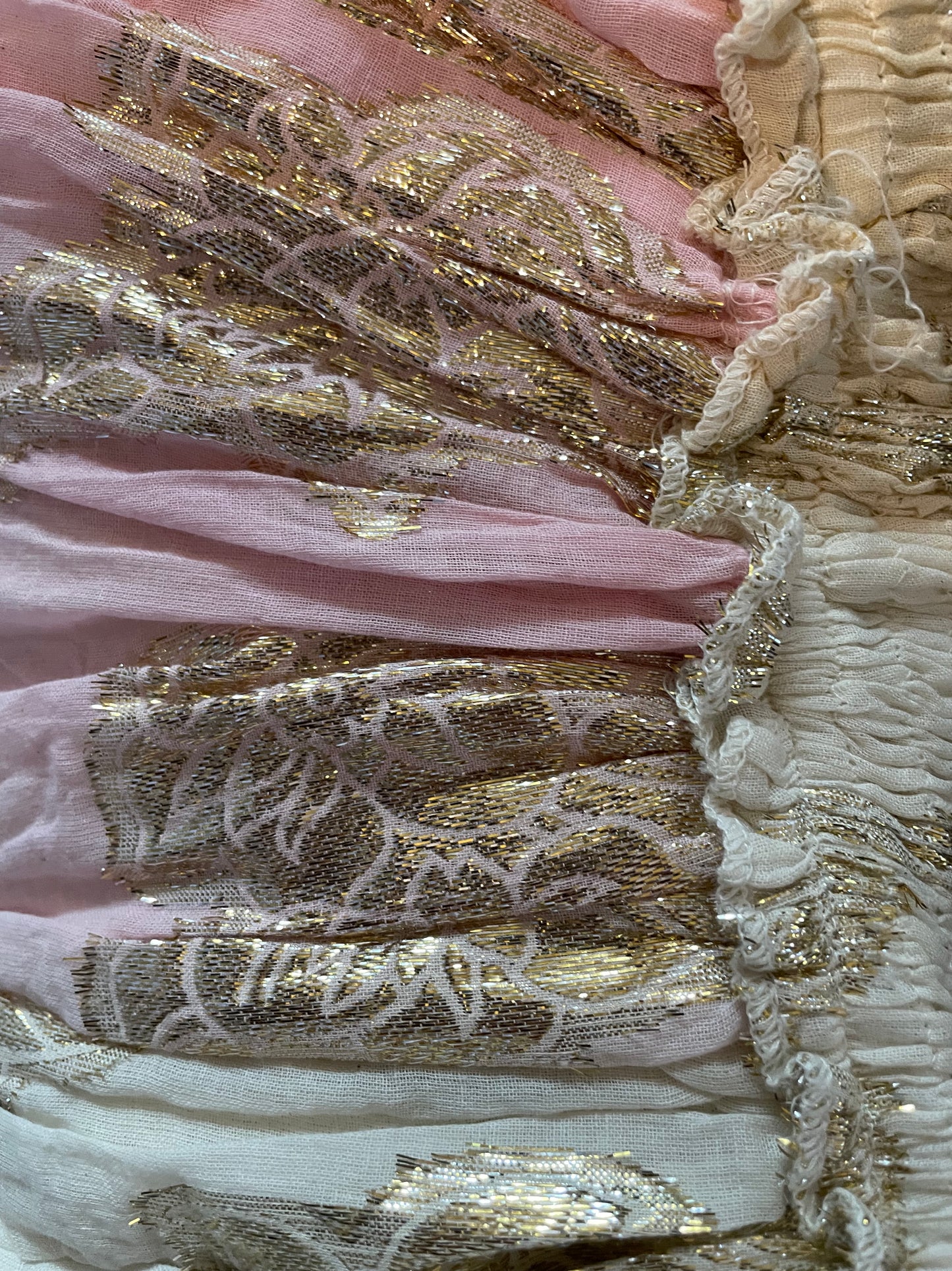 Ranees Ivory Pink Dazzle Dress