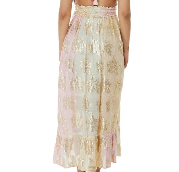 Ranees Ivory Pink Dazzle Dress