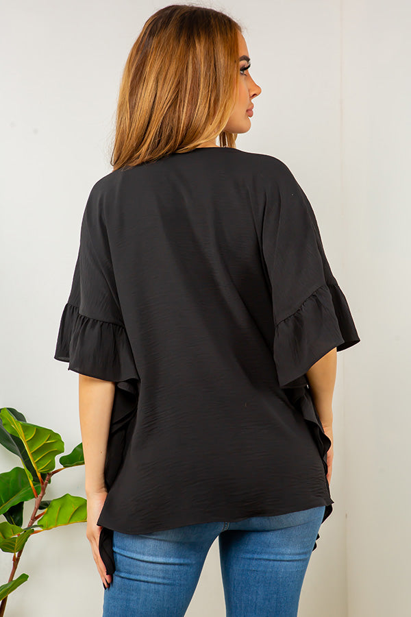 Spin USA Ruffle Cardigan