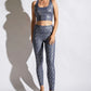 Rae Mode Printed Crisscross Back Sports Bra