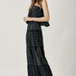 Mustard Seed Pin Stripe Print Tube Maxi Dress
