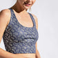 Rae Mode Printed Crisscross Back Sports Bra