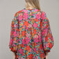 Fate by LFD Floral Bubble Sleeves Blouse