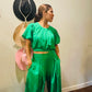 Spin USA Solid Wide Leg Palazzo Pants With Pockets