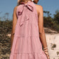 Back Sleeveless Tiered Dress