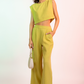 Very J High Waisted Quilted Pocket Wide Leg Pants