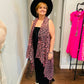 Pink Leopard Vest With Tassels