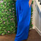 Spin USA Solid Wide Leg Pants With Pockets