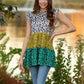 Multicolor Cheetah Print Top