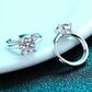 Moissanite Huggie Earrings 1 Carat