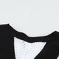 Striped Colorblock V Neck Knitted Sweater