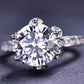 Moissanite 5 Carat Heart 925 Sterling Silver Ring