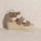 OASIS SOCIETY Slyvie - Double Strap Wedge Heel