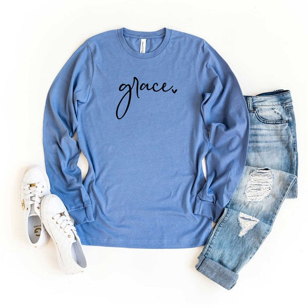 Grace Heart Long Sleeve Graphic Tee
