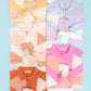 Very J Long Sleeve Color Blocked Button Down Shirt