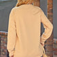 Khaki Amen Leopard Letter Print Oversized Pullover Sweatshirt