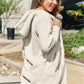 Double Take Full Size Hooded Teddy Bear Jacket with Thumbholes