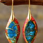 Handmade Natural Stone Dangle Earrings