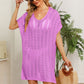 Openwork Side Slit Knit Dress