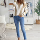 Striped Colorblock V Neck Knitted Sweater