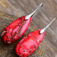 Handmade Teardrop Shape Natural Stone Dangle Earrings