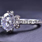 Moissanite 5 Carat Heart 925 Sterling Silver Ring
