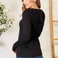 Culture Code Full Size Exposed Seam Long Sleeve Hoodie