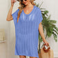Openwork Side Slit Knit Dress