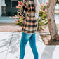 Double Take Plaid Button Front Shirt Jacket with Breast Pockets