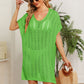 Openwork Side Slit Knit Dress