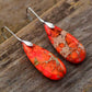 Handmade Teardrop Shape Natural Stone Dangle Earrings