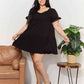 Double Take V-Neck Flounce Sleeve Tiered Dress