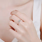 Heart Shaped Moissanite Solitaire Ring 925 Sterling Silver