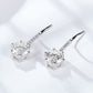 Moissanite 2 Carat 6 Promg Drop Earrings