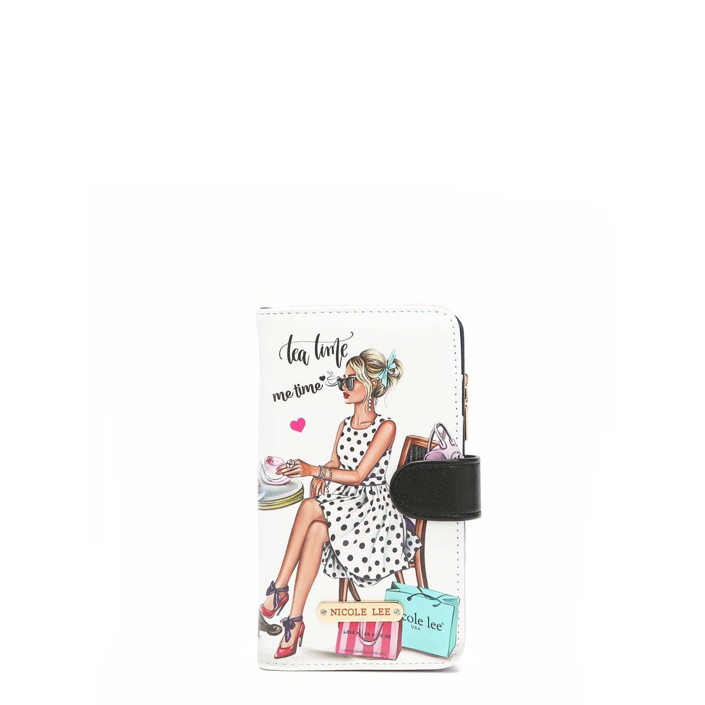 NICOLE LEE BIFOLD WALLET AND PHONE CASE CROSSBODY