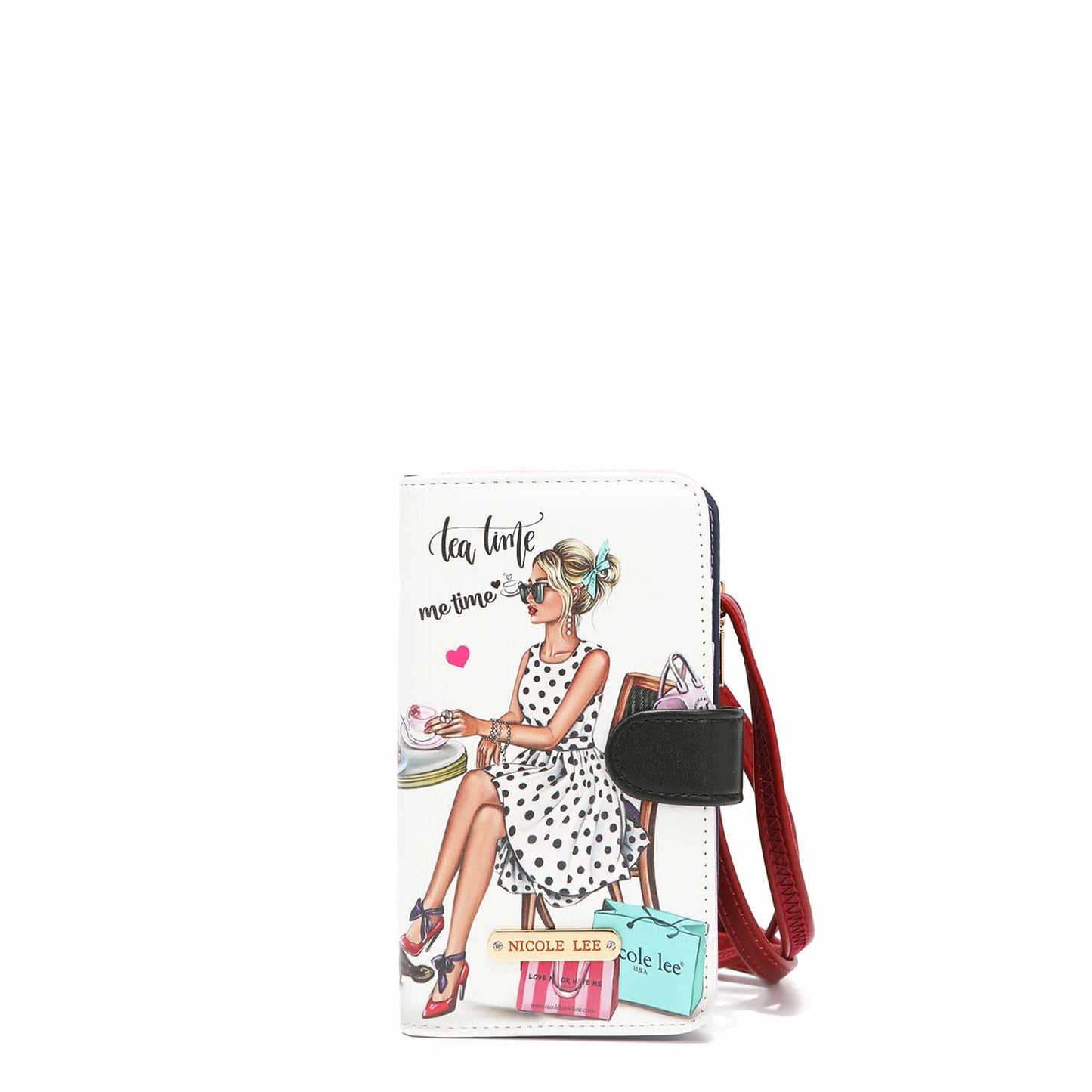 NICOLE LEE BIFOLD WALLET AND PHONE CASE CROSSBODY