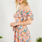 Spin USA Off Shoulder Ruffle Dress Lined