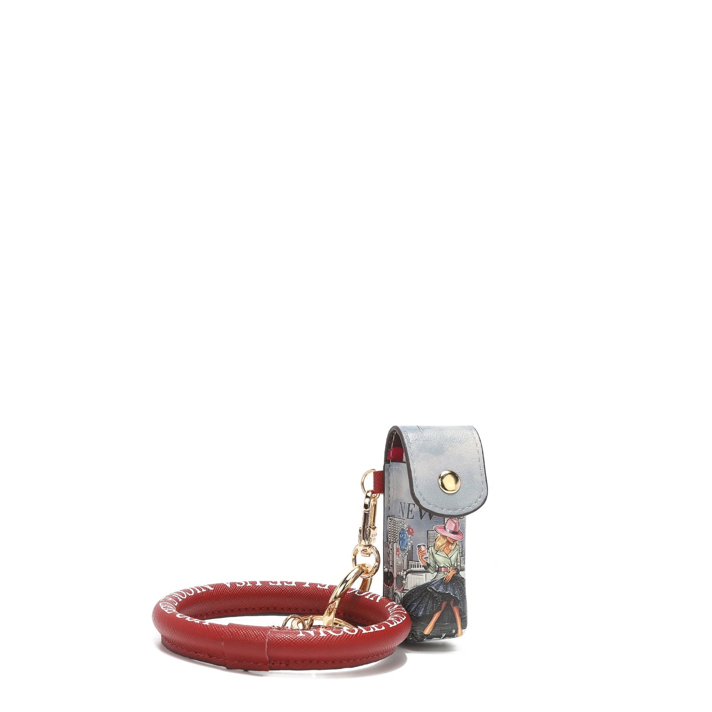 NICOLE LEE LIPSTICK CASE WRISTLET KEYCHAIN