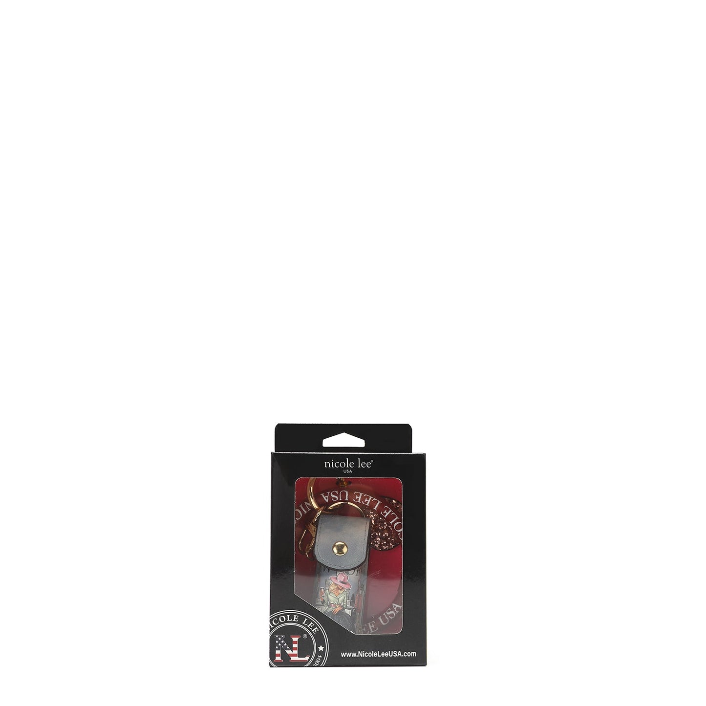 NICOLE LEE LIPSTICK CASE WRISTLET KEYCHAIN