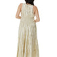 Ranees White Gold Foil Dazzle Dress