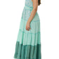 Ranees Sea Blue Long Dazzle Dress 2023 Collection