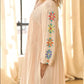 Davi and Dani V Neckline Long Sleeves Dress