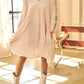 Davi and Dani V Neckline Long Sleeves Dress