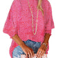 Oversized Leopard Puff Sleeve Blouse