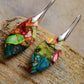 Handmade Natural Stone Dangle Earrings
