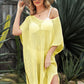 Openwork Side Slit Cover-Up Dress