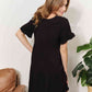 Double Take V-Neck Flounce Sleeve Tiered Dress
